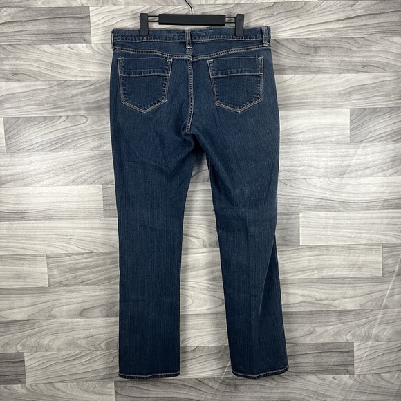 Old Navy Jeans Women 12 Blue The Sweetheart Classic Rise Bootcut Dark Wash Basic - Picture 8 of 14